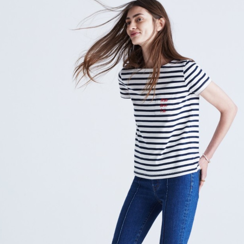 Madewell et Sézane® Moi Avec Toi Short-Sleeve Tee